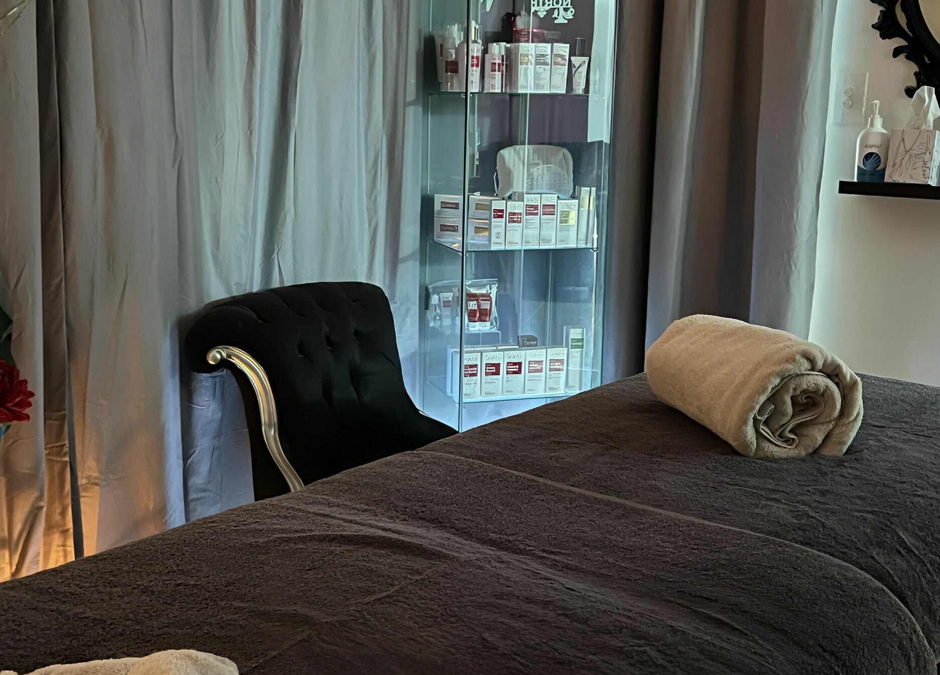 Relaxing treatment room at Northern Beauty Bullsbrook, Bullsbrook, Western Australia, AU, featuring plush seating.