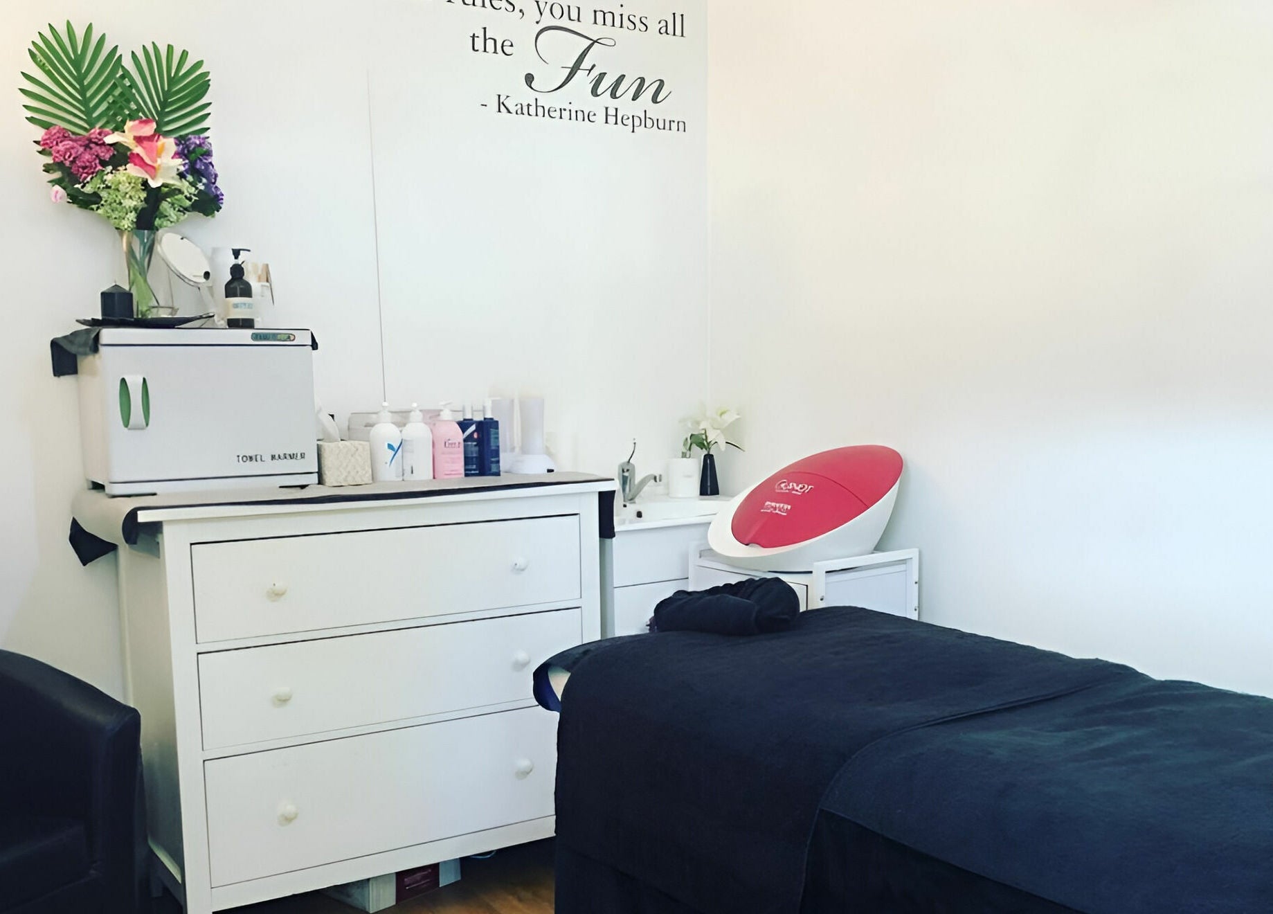 Relaxing treatment room at Northern Beauty Bullsbrook, Bullsbrook, Western Australia, AU with calming decor.