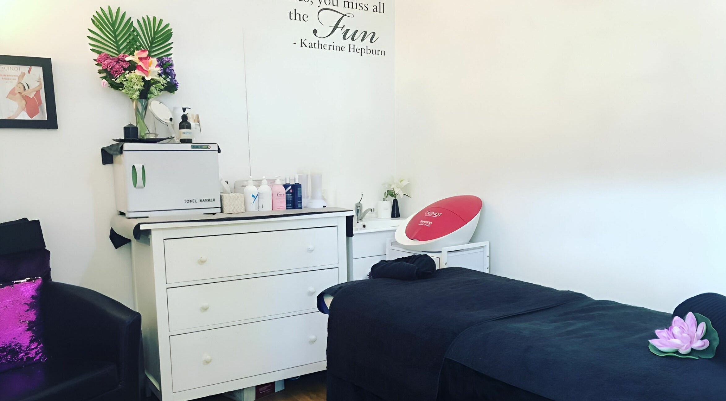 Relaxing treatment room at Northern Beauty Bullsbrook, Bullsbrook, Western Australia, AU with calming decor.