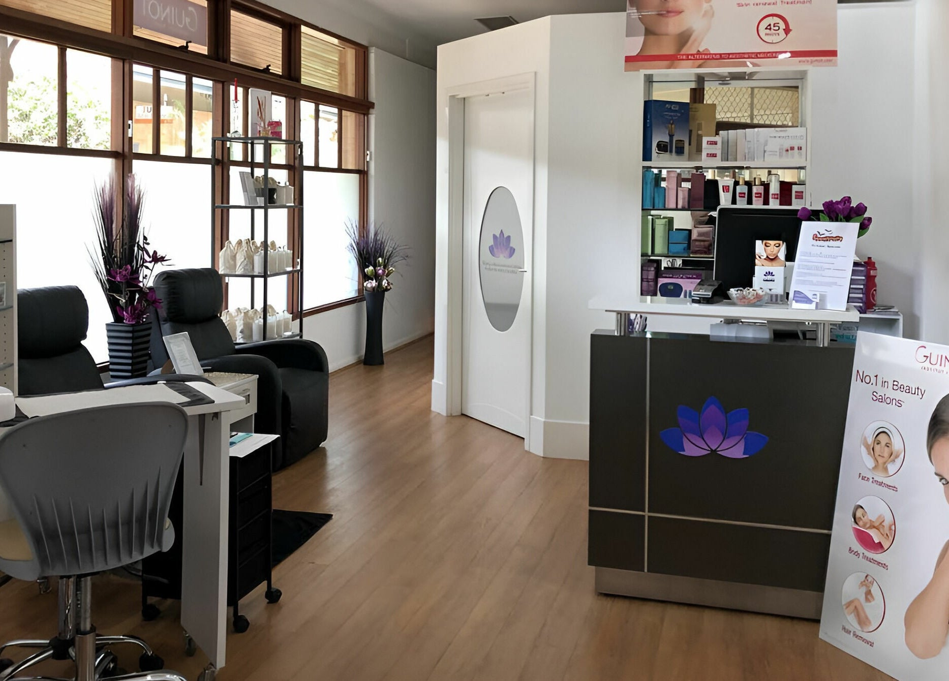 Northern Beauty Bullsbrook salon interior in Bullsbrook, Western Australia, AU showcasing a modern, relaxing environment.