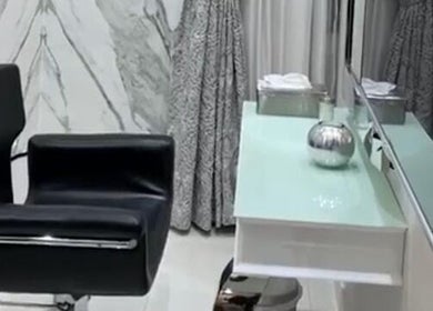 Chic styling chair and mirror at Marcel Beauty Salon & Spa, Salmiya, Hawalli Governorate, KW.