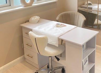 Nail treatment setup at Bespoke Skin, Hoddesdon, England, GB.