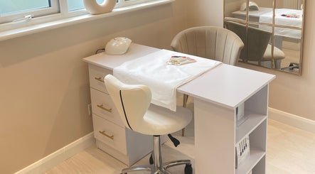 Nail treatment setup at Bespoke Skin, Hoddesdon, England, GB.