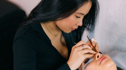Expert eyelash application at Miss Mai Artistry and Co, Mount Evelyn, Victoria, AU.