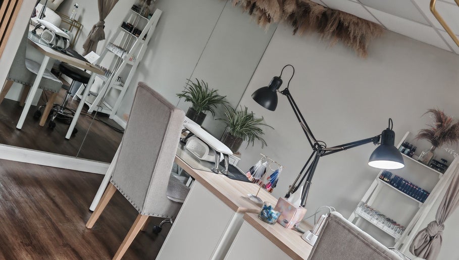 Elegant nail studio at Silk Skin & Wellness Clinic, Hoveton, England, GB, featuring well-lit manicure stations.