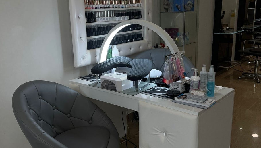 Nail station at Body&Soul at Brash, Wexford, County Wexford, IE featuring manicure equipment.