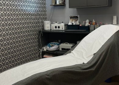 Treatment room at Body&Soul at Brash, Wexford, County Wexford, IE with a comfortable therapy bed.