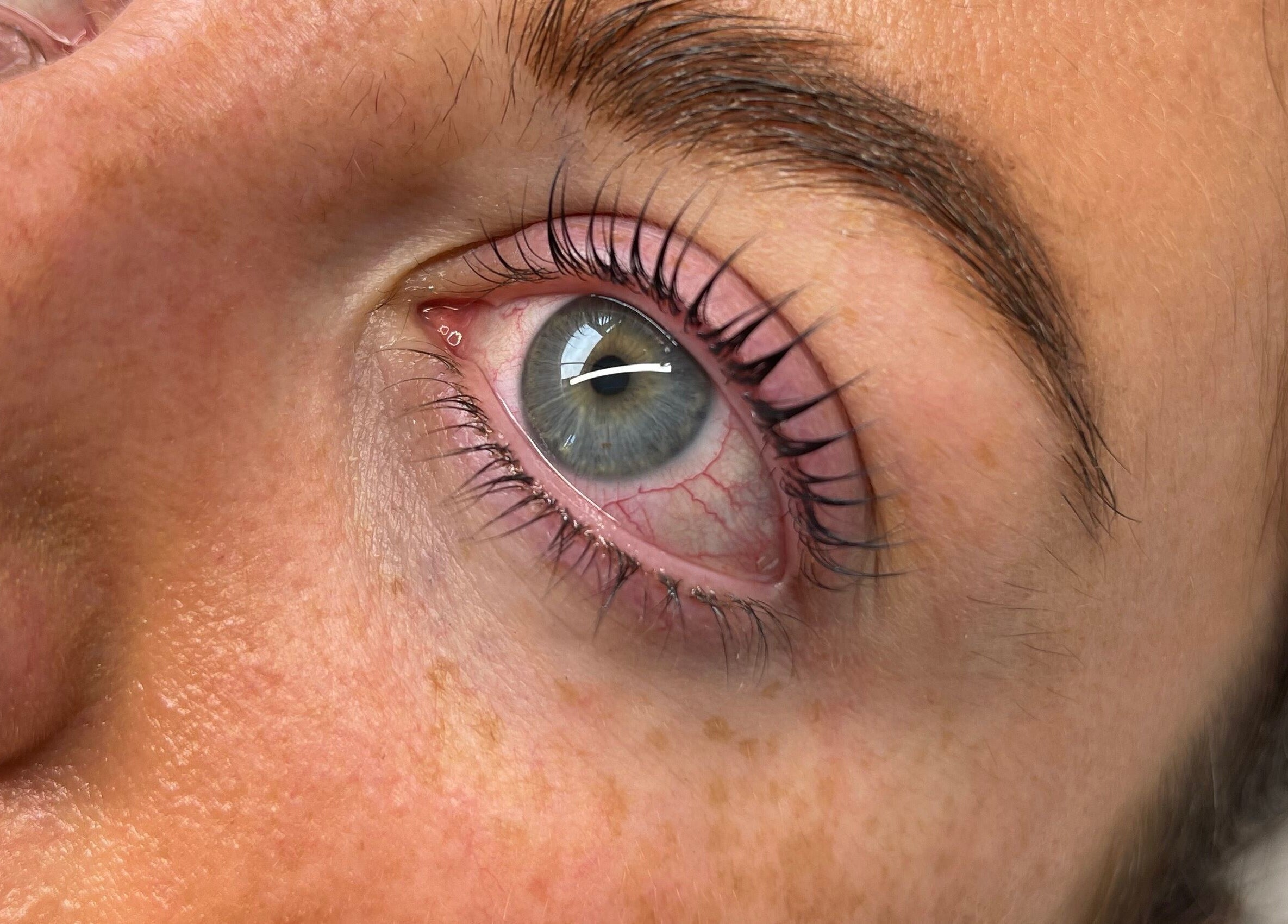 Close-up of enhanced eyelashes at By Demi, Belfast, Northern Ireland, GB. Discover beauty treatments.