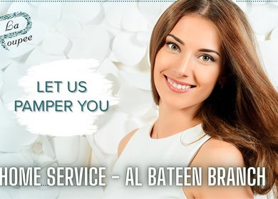 Smiling woman enjoying beauty service at La Poupee Home Service - Al Ain, Al Ain, AE.