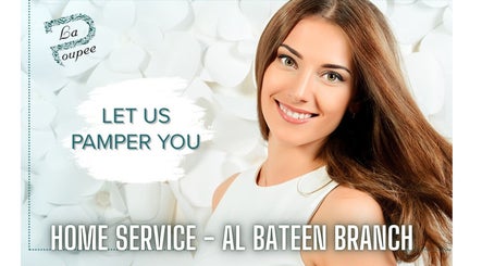 Smiling woman enjoying beauty service at La Poupee Home Service - Al Ain, Al Ain, AE.