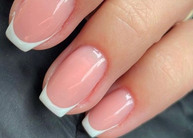 French manicure by Serenity Beauty and Skincare Salon Ltd in Llangefni, North Wales, GB showcasing elegant nail art.