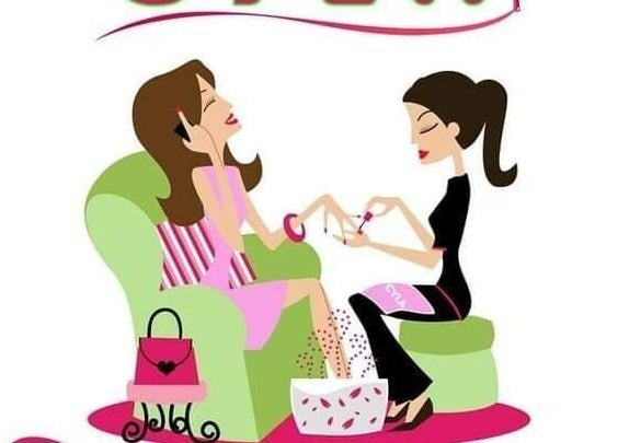 Artistic illustration of a manicure service at Cyla Beauty Lounge - Escaño, Dumaguete, Central Visayas, PH.
