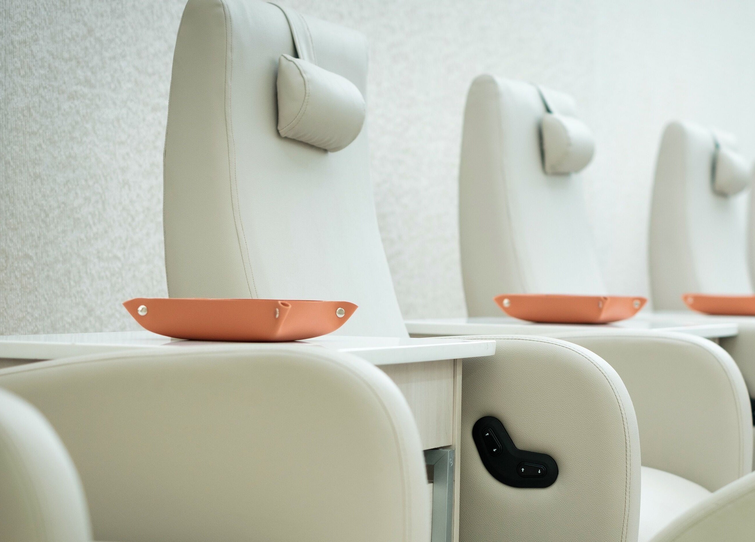 Relaxing spa chairs at Society 1840, Johannesburg, Gauteng, ZA, offer comfort for wellness treatments.