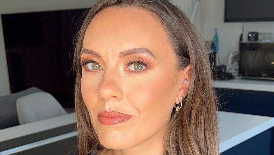 Woman with stunning makeup at Amelia’s Hair and Beauty in Benfleet, England, GB.