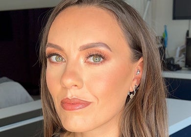 Woman with stunning makeup at Amelia’s Hair and Beauty in Benfleet, England, GB.