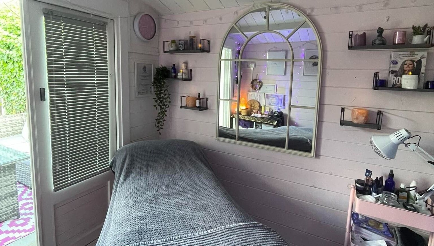 Cozy therapy room at Twilight Garden Complementary Therapies, Chelmsford, England, GB; features relaxing decor.