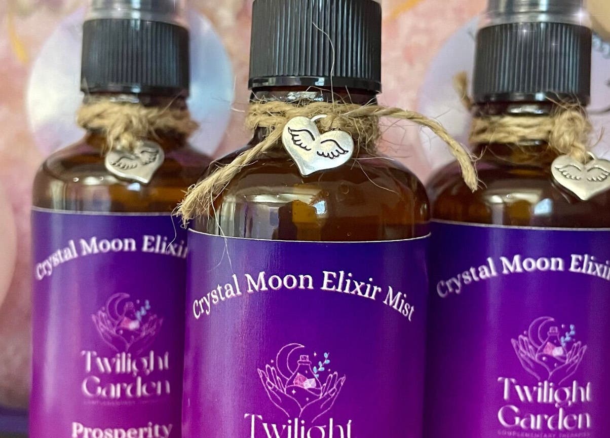 Crystal Moon Elixir Mists at Twilight Garden Complementary Therapies, Chelmsford, England, GB.