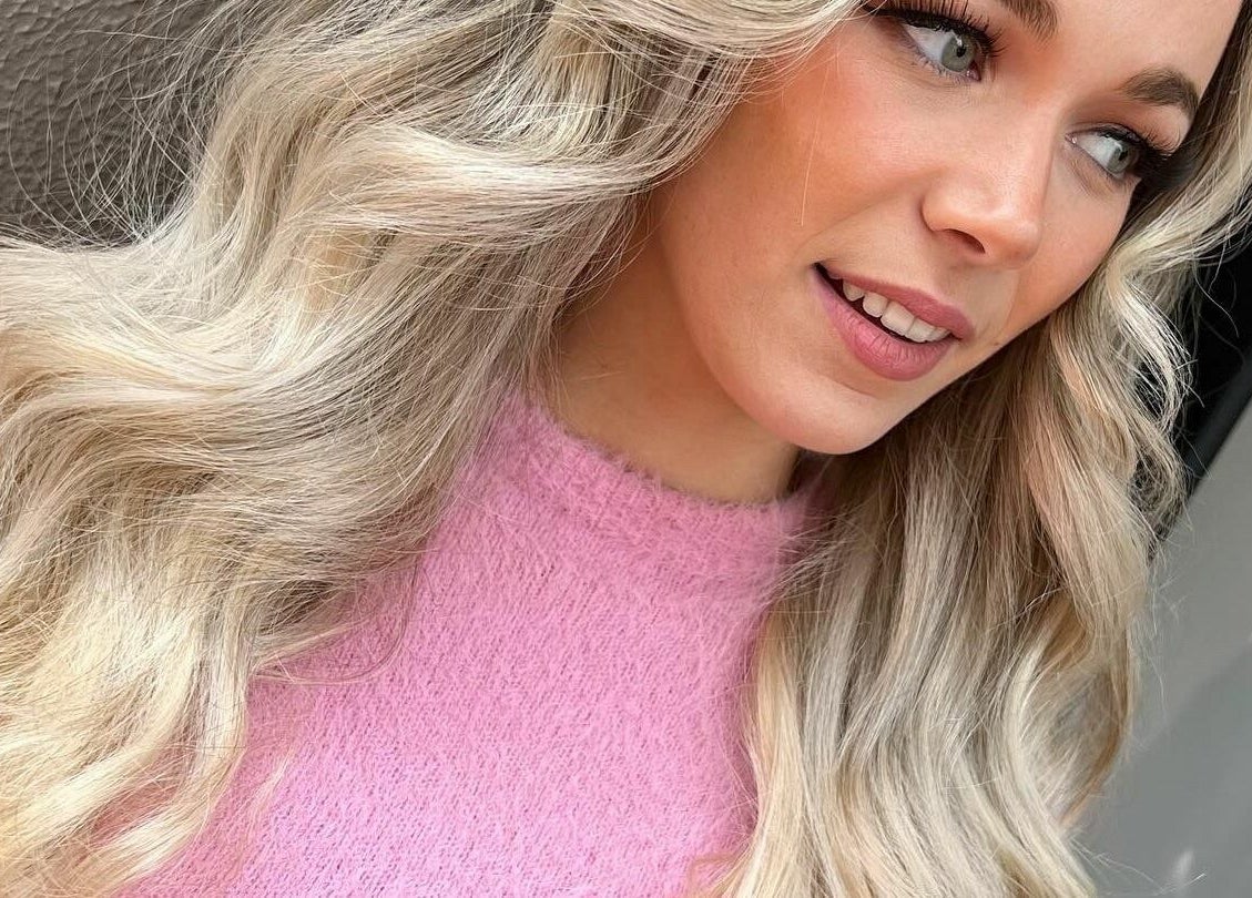 Blonde woman with wavy hair at Meika Salon by Brooke Repcen, Melbourne, Victoria, AU.