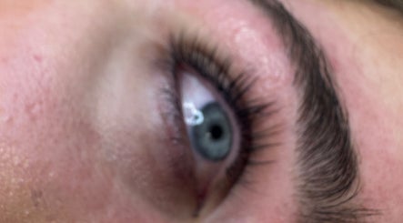 Closeup of beautifully groomed eyelashes at 11:11 Beauty and Aesthetics, Highbridge, England, GB.