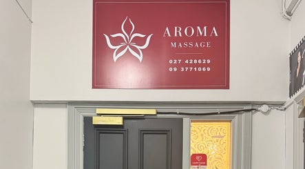 Entrance to Aroma Massage with sign, Auckland, Auckland, NZ.