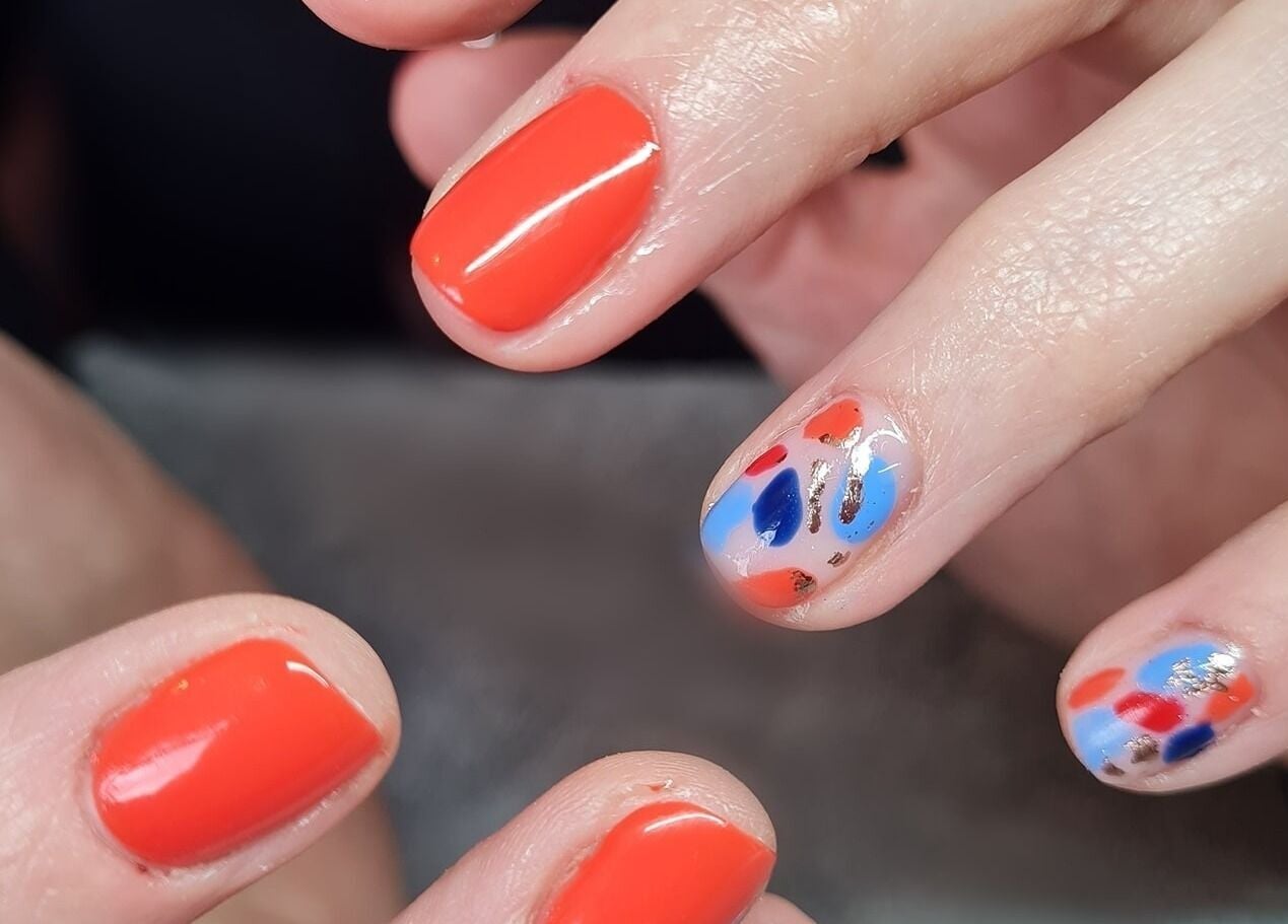 Colorful nail design at Beauty with Nicky in Sutton Coldfield, England, GB, showcasing vibrant and artistic nails.