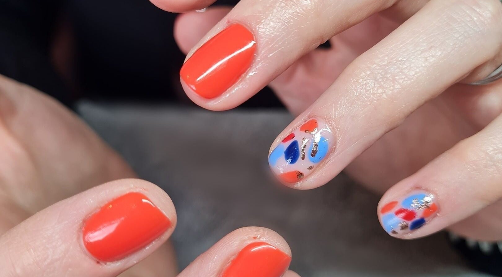 Colorful nail design at Beauty with Nicky in Sutton Coldfield, England, GB, showcasing vibrant and artistic nails.