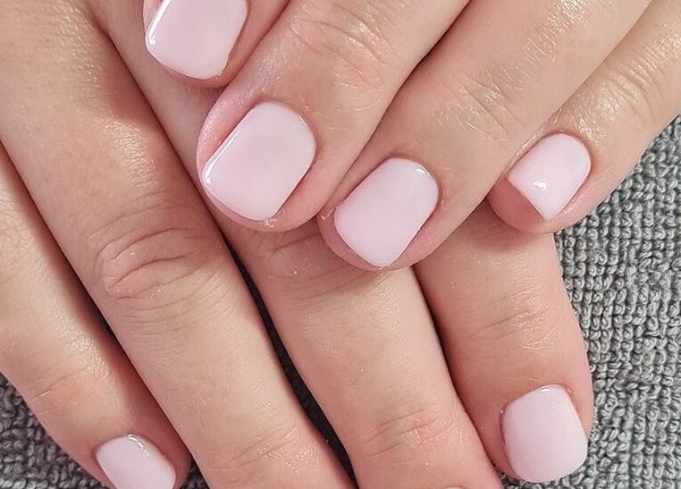 Elegant pink manicure at Beauty with Nicky, Sutton Coldfield, England, GB.