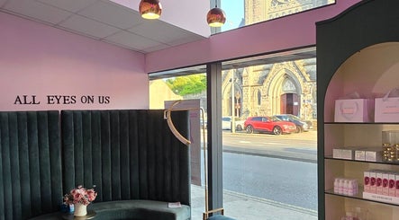 ELZYT's stylish interior in Drogheda, County Louth, IE, showcasing elegant decor and beauty products display.