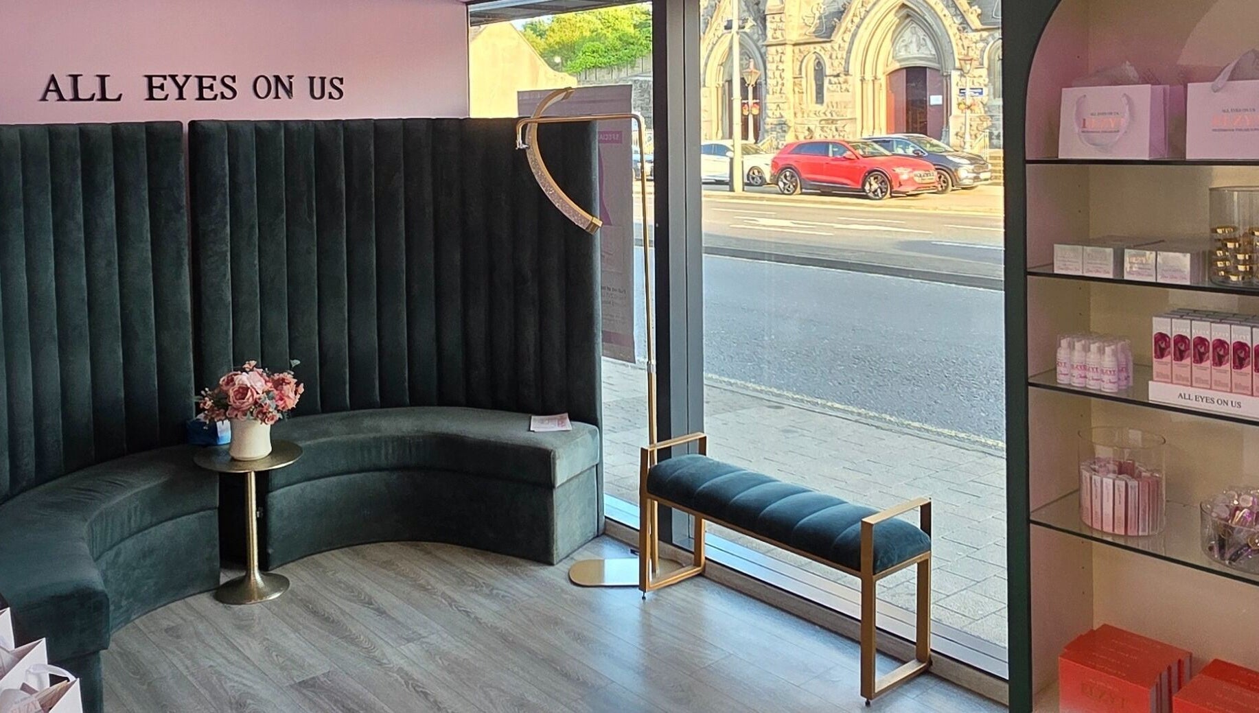 Sleek interior of ELZYT in Drogheda, County Louth, IE, showcasing elegant seating and modern decor.