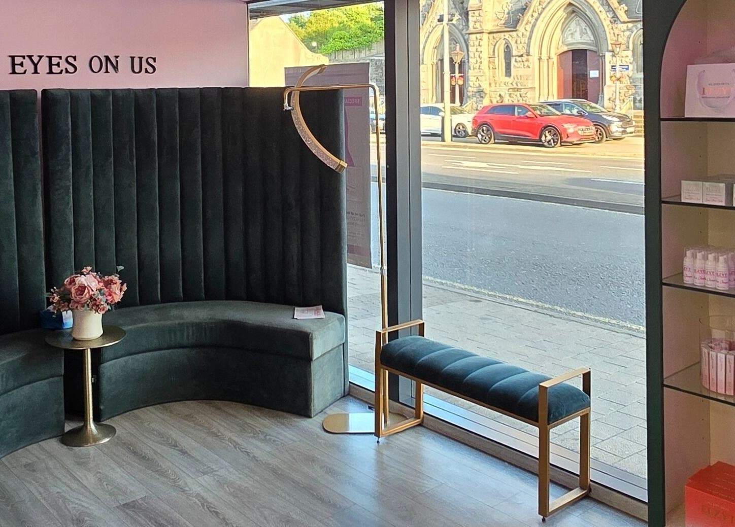 Sleek interior of ELZYT in Drogheda, County Louth, IE, showcasing elegant seating and modern decor.