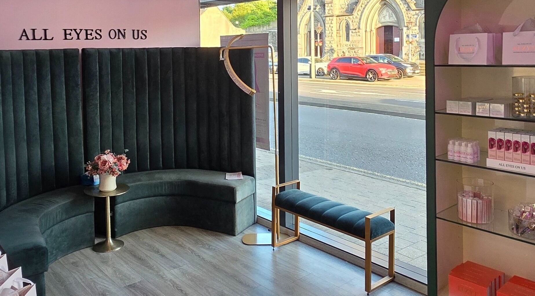 Sleek interior of ELZYT in Drogheda, County Louth, IE, showcasing elegant seating and modern decor.