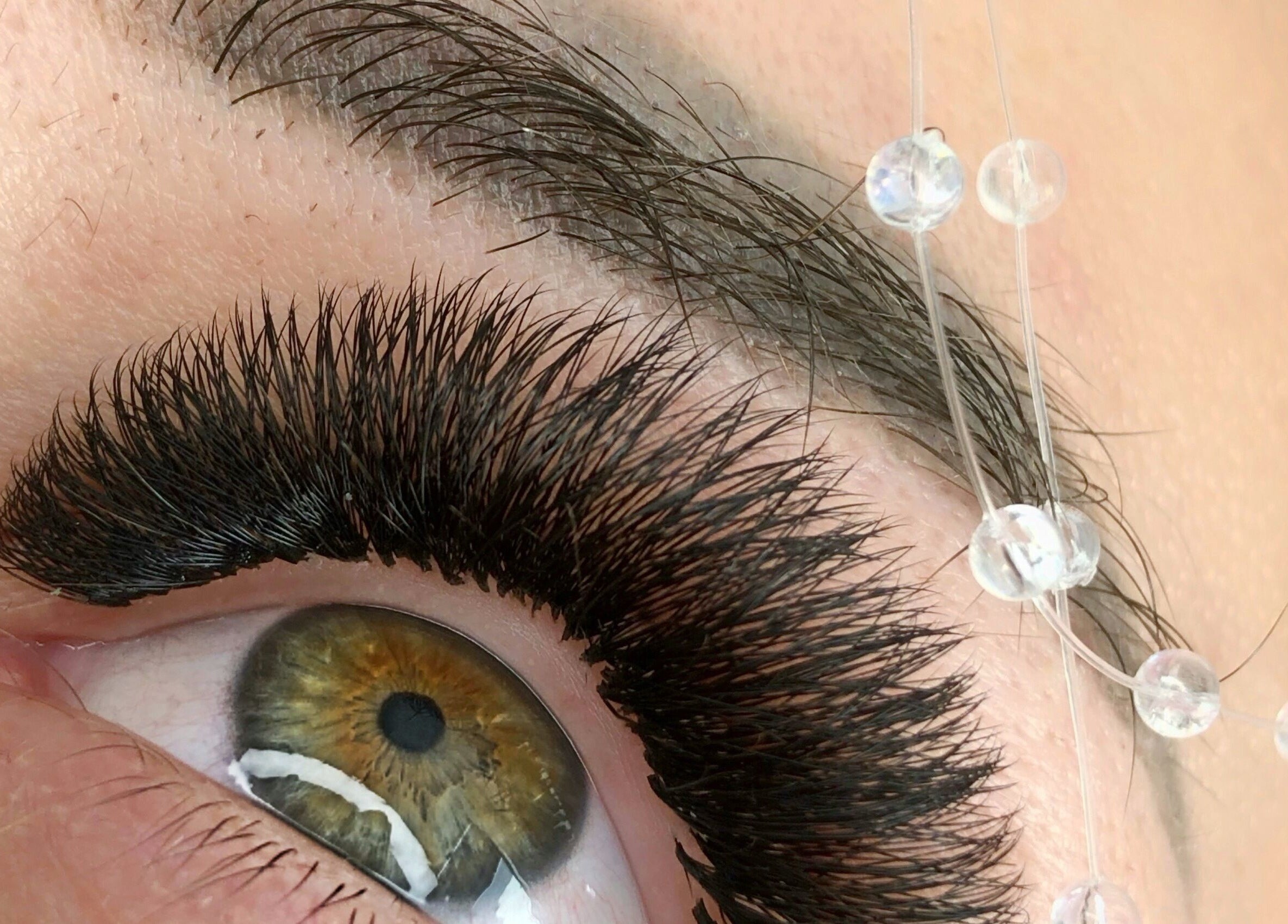 Close-up of luxurious eyelash extension at M.E Glam Room, Sutton-in-Ashfield, England, GB.