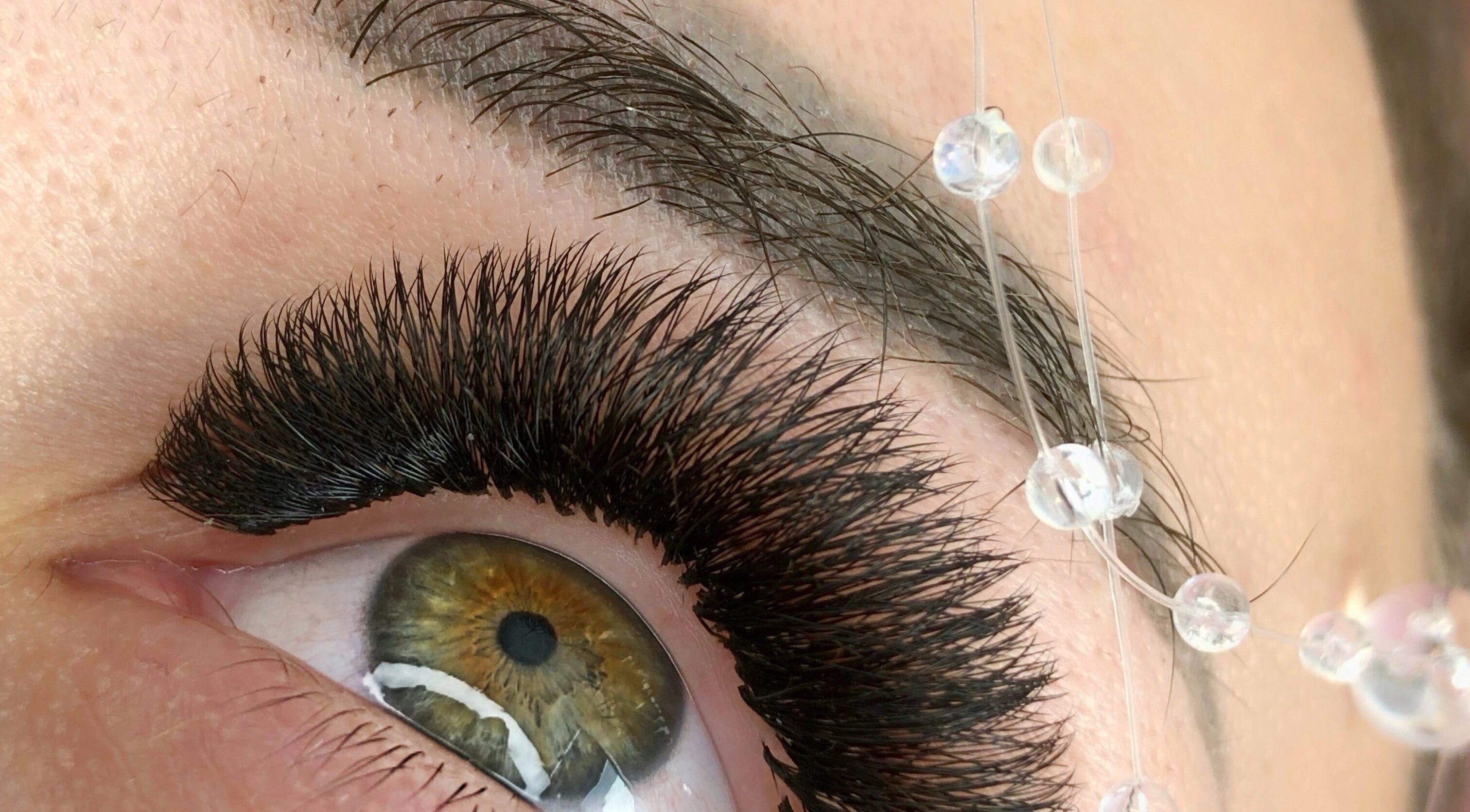 Close-up of luxurious eyelash extension at M.E Glam Room, Sutton-in-Ashfield, England, GB.