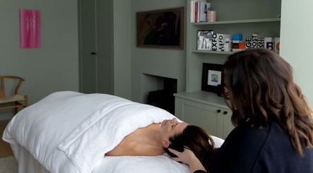 Relaxing facial treatment at Victoria Cheek Facialist, Leigh-on-sea, England, GB, enhancing well-being.