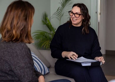 Consultation at Victoria Cheek Facialist in Leigh-on-sea, England, GB, featuring relaxed ambiance.