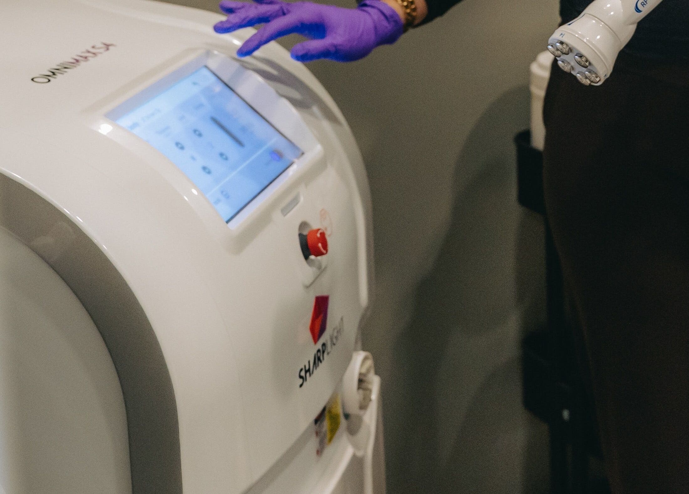 Advanced skincare device at Tiny Luxury Spa in Winkler, Manitoba, CA for enhanced beauty treatments.