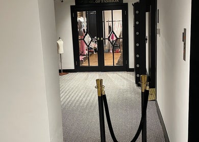 Entrance to Confidence & Glow Aesthetics in Morley, England, GB showing chic interior design.