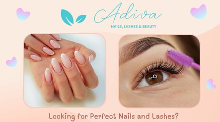 Stylish nails and lashes at Adiva Nails, Lashes & Beauty, Burwood East, Victoria, AU.