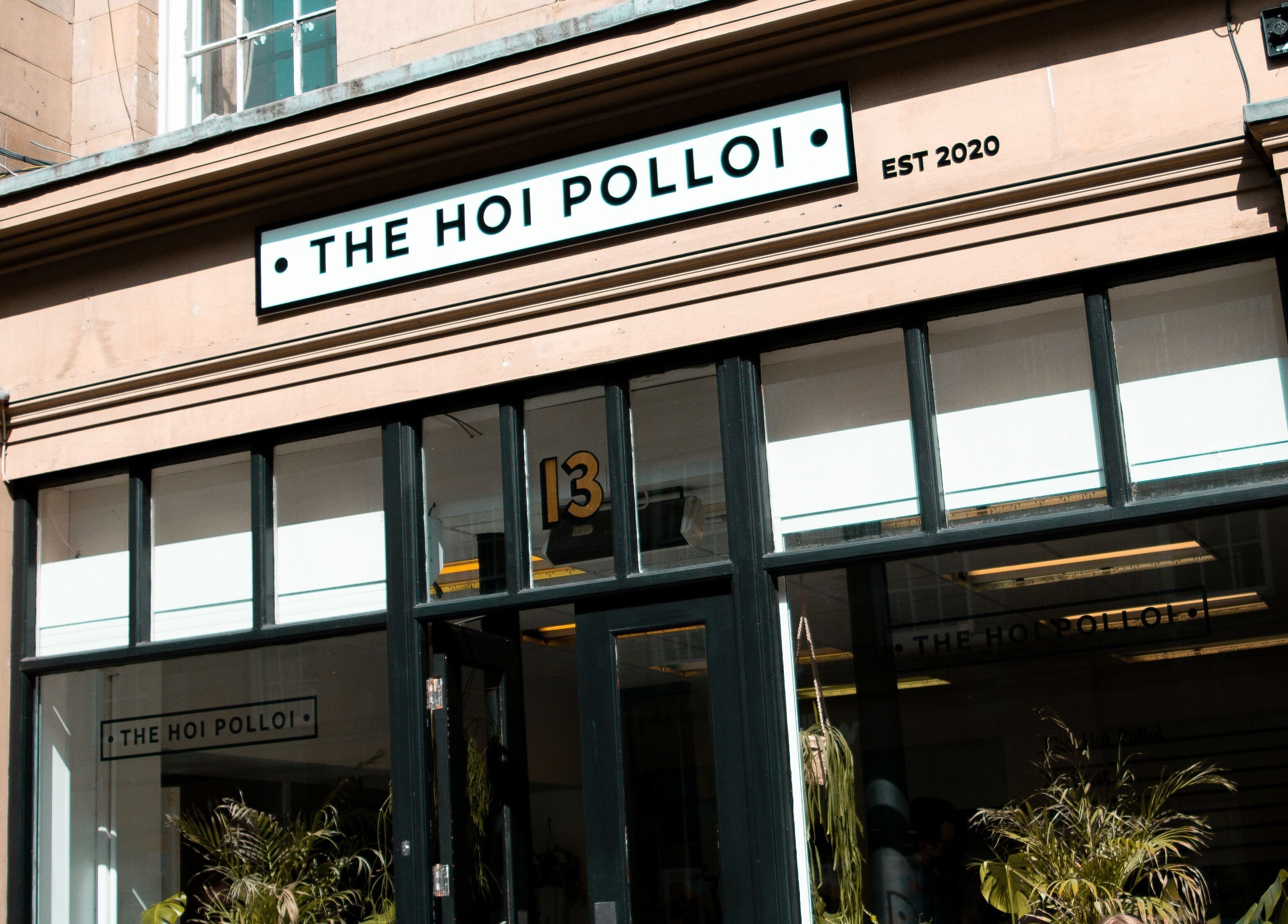 Entrance of The Hoi Polloi City Centre, a modern beauty venue in Newcastle upon Tyne, England, GB.