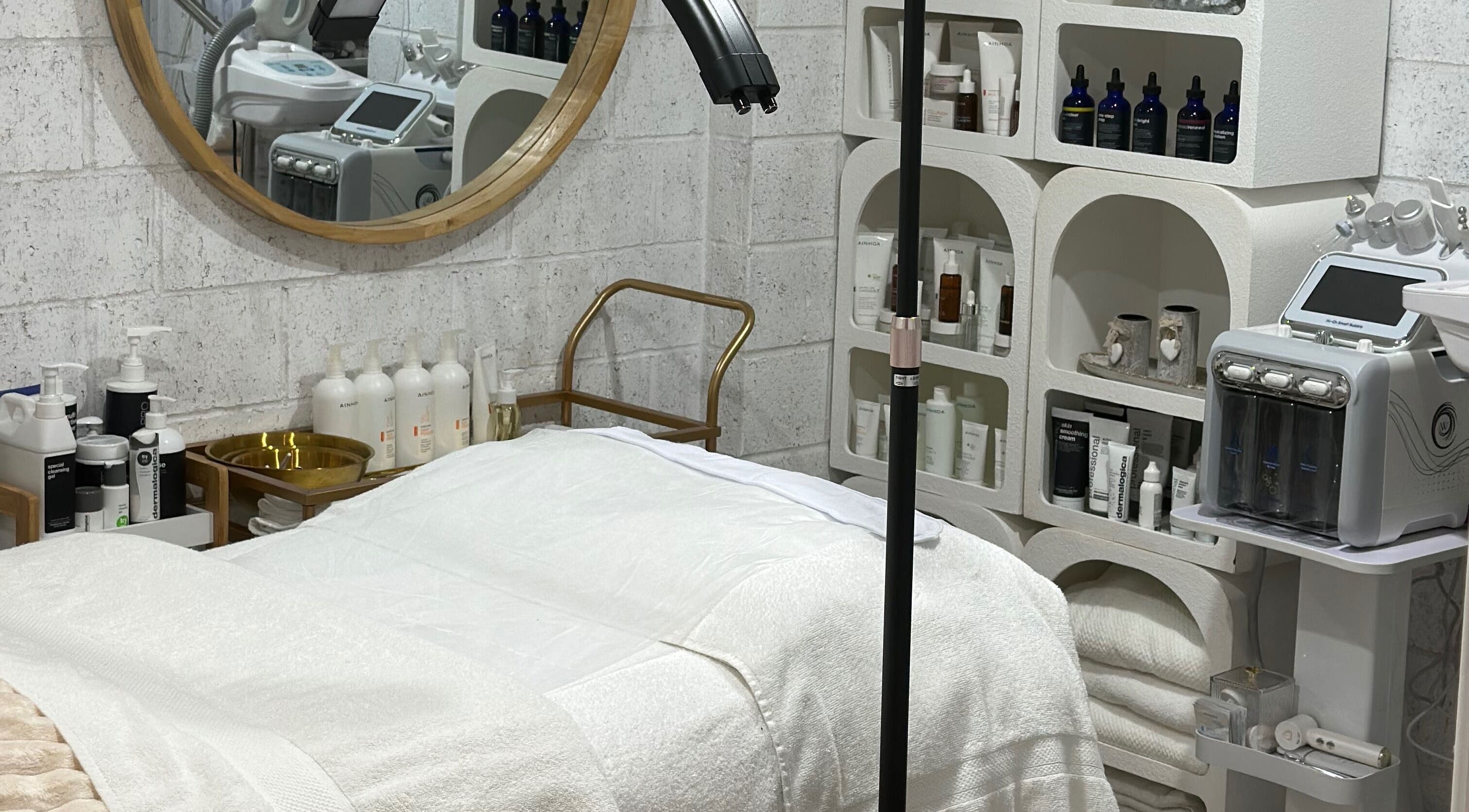 Relaxing treatment room at Bella Perfection Salon in Eglinton, Western Australia, AU with modern equipment and decor.