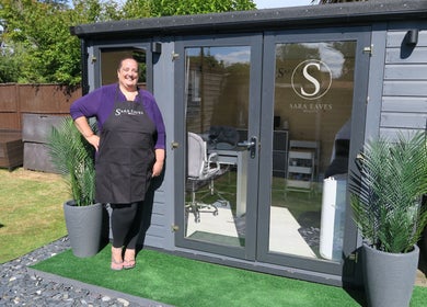 Outdoor view of Sara Eaves Beauty studio in Southend-on-Sea, England, showcasing welcoming entrance.