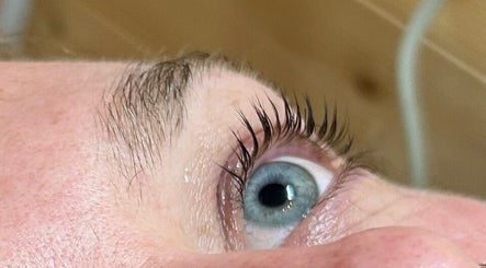 Close-up of elegant lashes at Sara Eaves Beauty in Southend-on-Sea, England, GB.