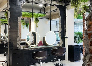 Modern beauty salon interior with chic decor at The Gardezan, Bali, Bali, ID.