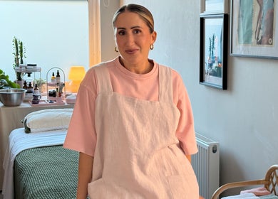 Warm therapy room at Aceso Healing Therapies, Margate, England, GB with a welcoming therapist.