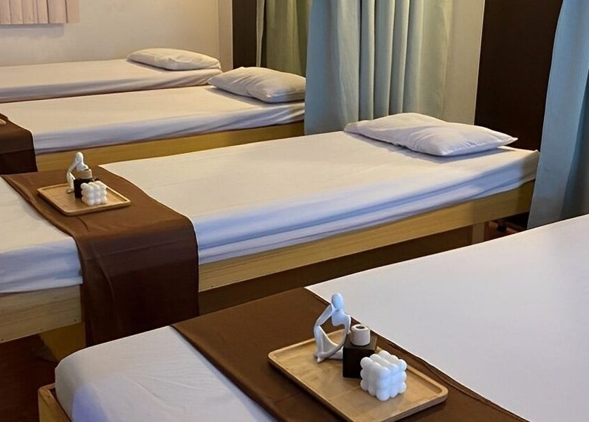 Serene massage beds at Yuan Spa, City of Balanga, Central Luzon, PH, offering relaxation and wellness.