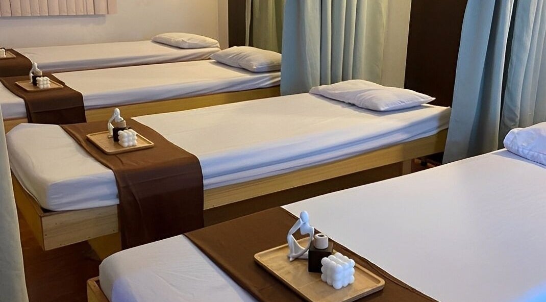 Serene massage beds at Yuan Spa, City of Balanga, Central Luzon, PH, offering relaxation and wellness.