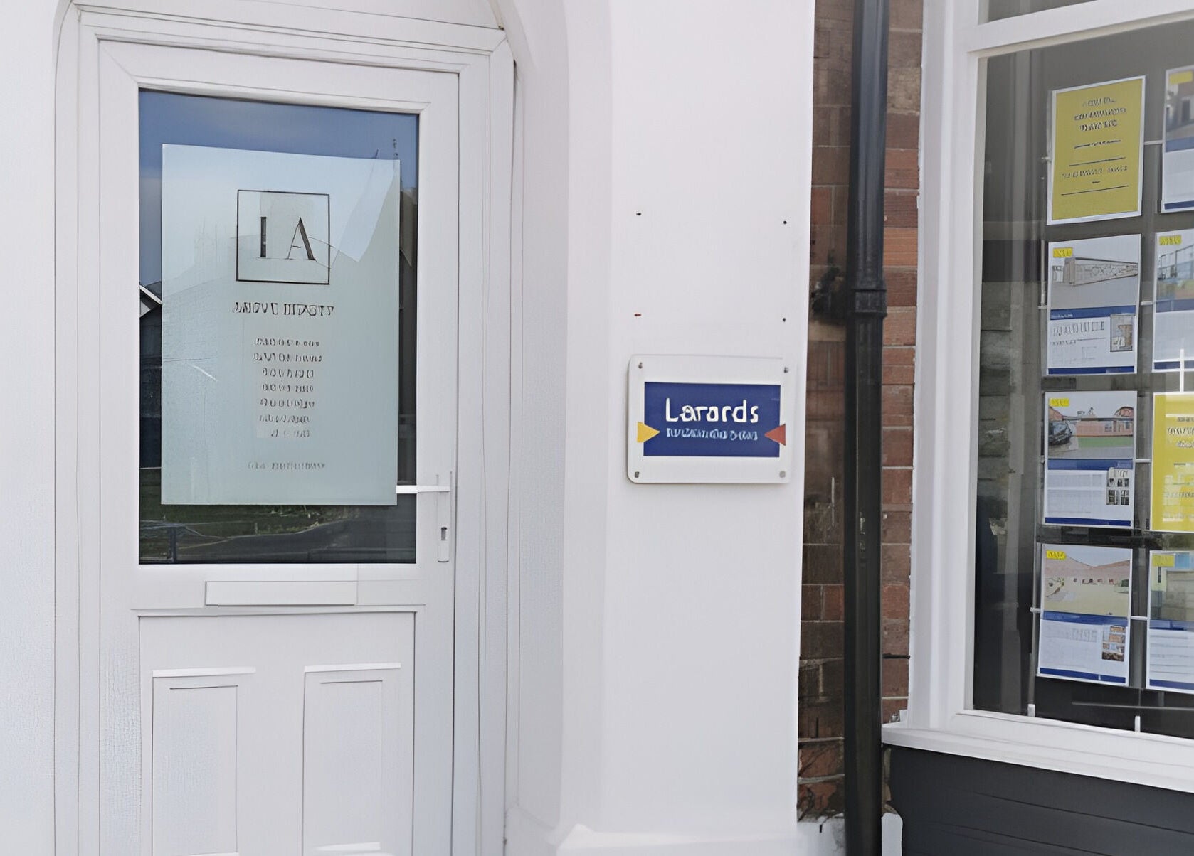 Front entrance of 1a Above Beauty in Willerby, England, GB, featuring a glass door with signage.