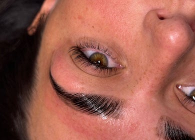 Close-up of expertly styled lashes at That Lash Tech, Wyke, England, GB showcasing stunning attention to detail.