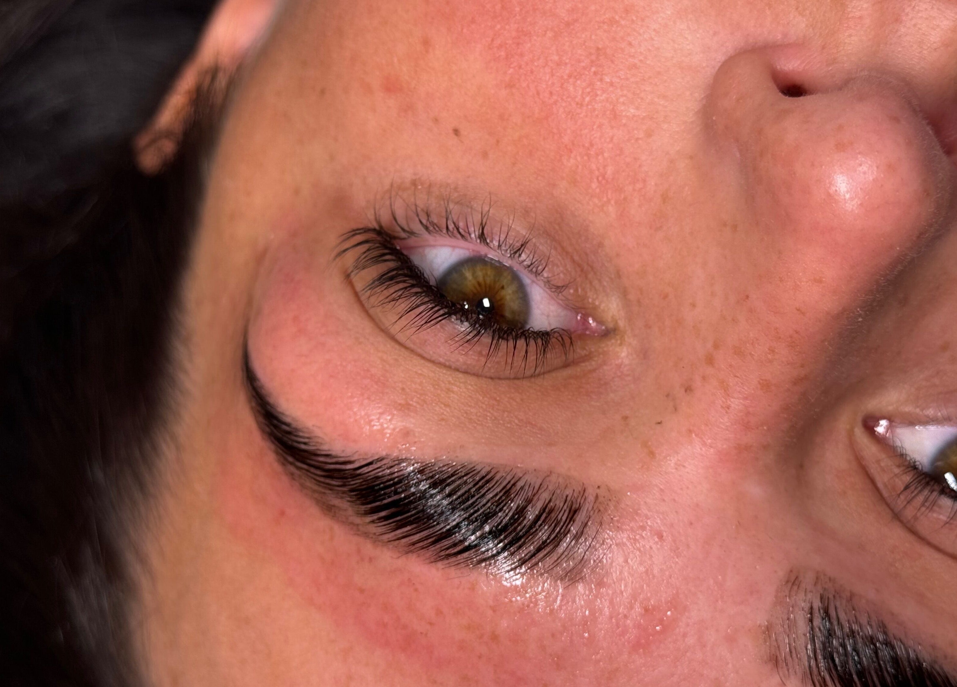 Close-up of expertly styled lashes at That Lash Tech, Wyke, England, GB showcasing stunning attention to detail.