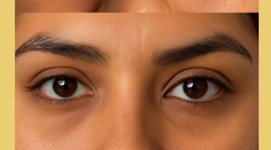 Close-up of perfectly shaped eyebrows at Beauty Style Rbs Camouflage, Toronto, Ontario, CA.